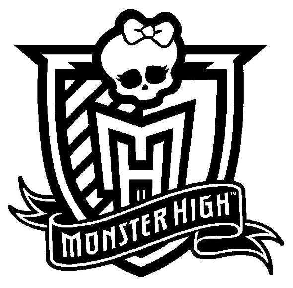 Print Monster High Logo kleurplaat